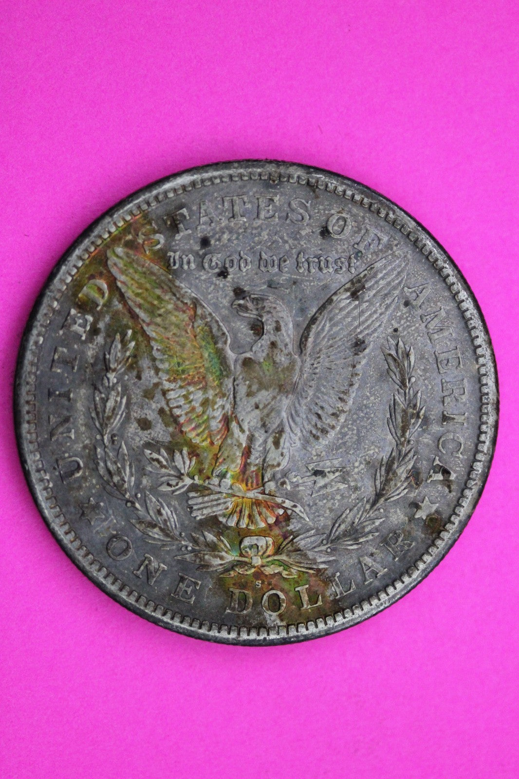 Toned 1921 S Morgan Silver Dollar Coin Guaranteed Authentic U.S.A Seller 1929