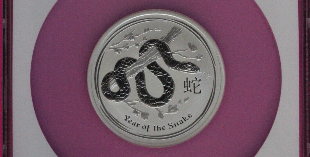 Top Pop 2015 MS 70 2 OZ Silver Australia Year Of Snake $2 NGC Graded Slab 7036