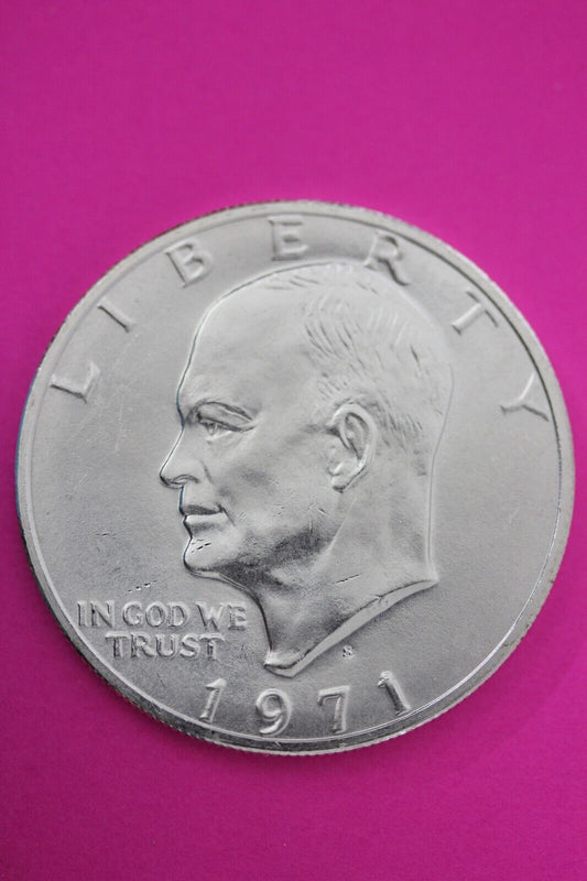 Gem BU 1971 S Ike Eisenhower 40% Silver Dollar You Get Same Coin In Pics TOM 07