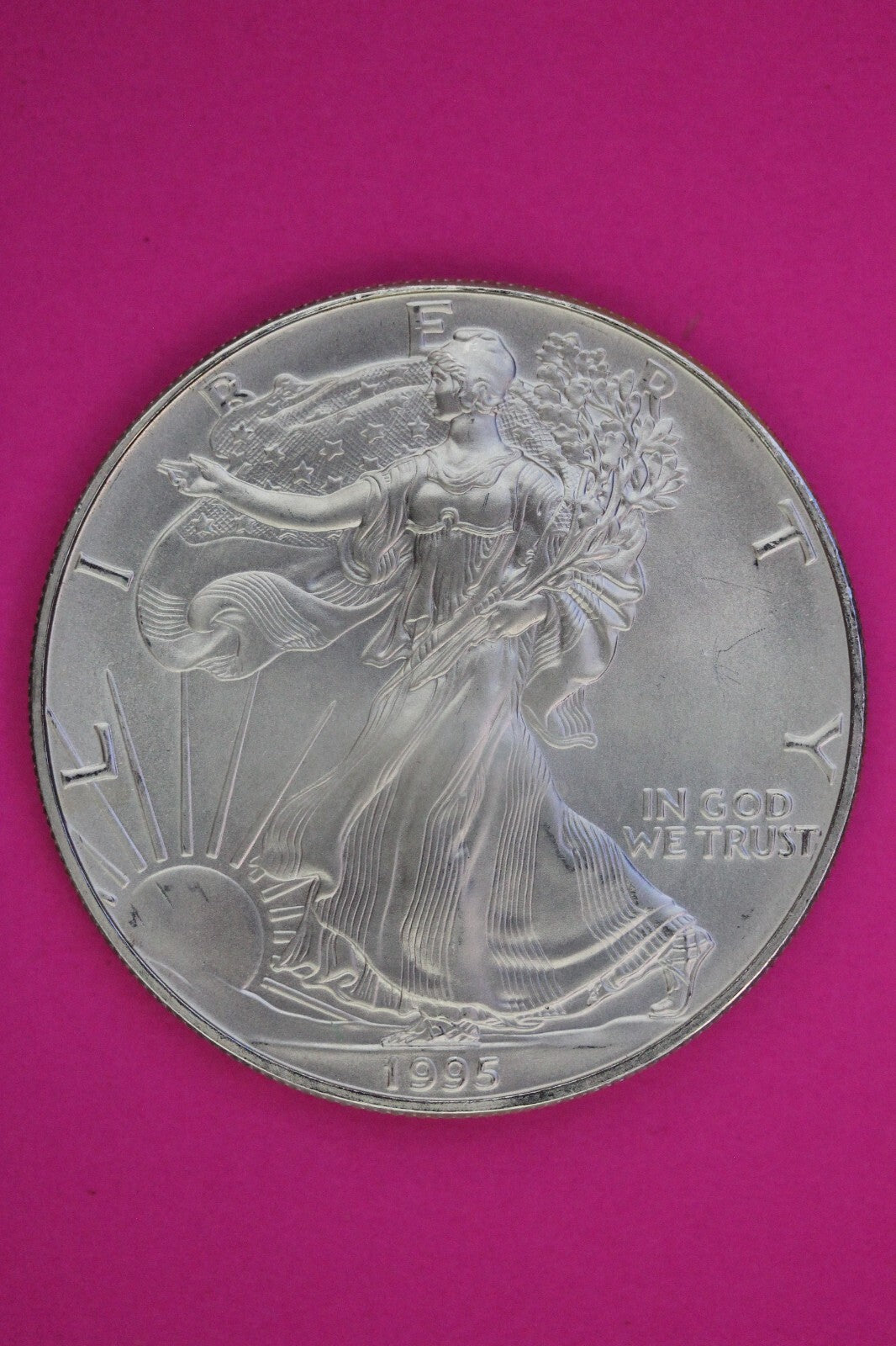 Key Date 1995 BU American Silver Eagle Key Date 1 Ounce 999 Exact Coin Shown 72