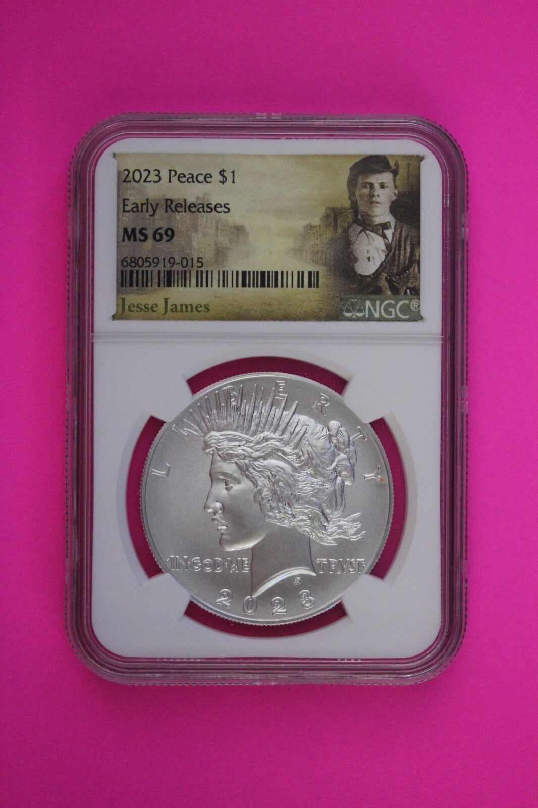 2023 MS 69 Peace Silver Dollar NGC Graded Certified Graded Early Releases 850