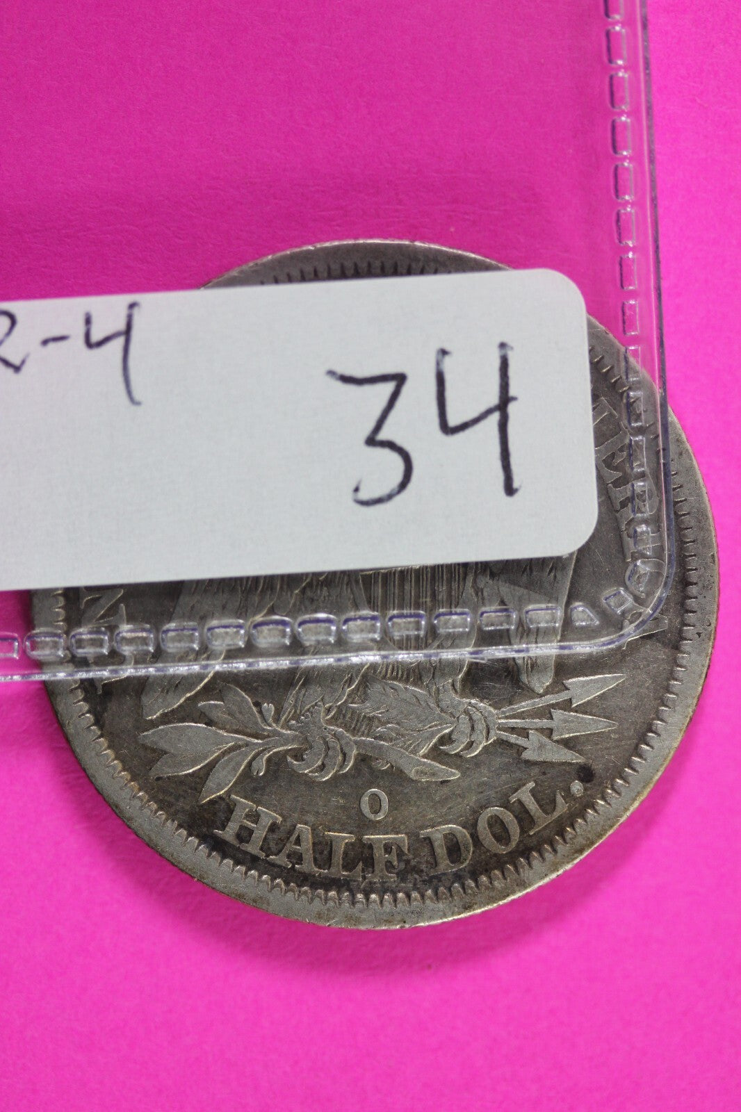 1844 O Seated Liberty Half Dollar Silver Semi Key Date Coin WB-3 R-4 34