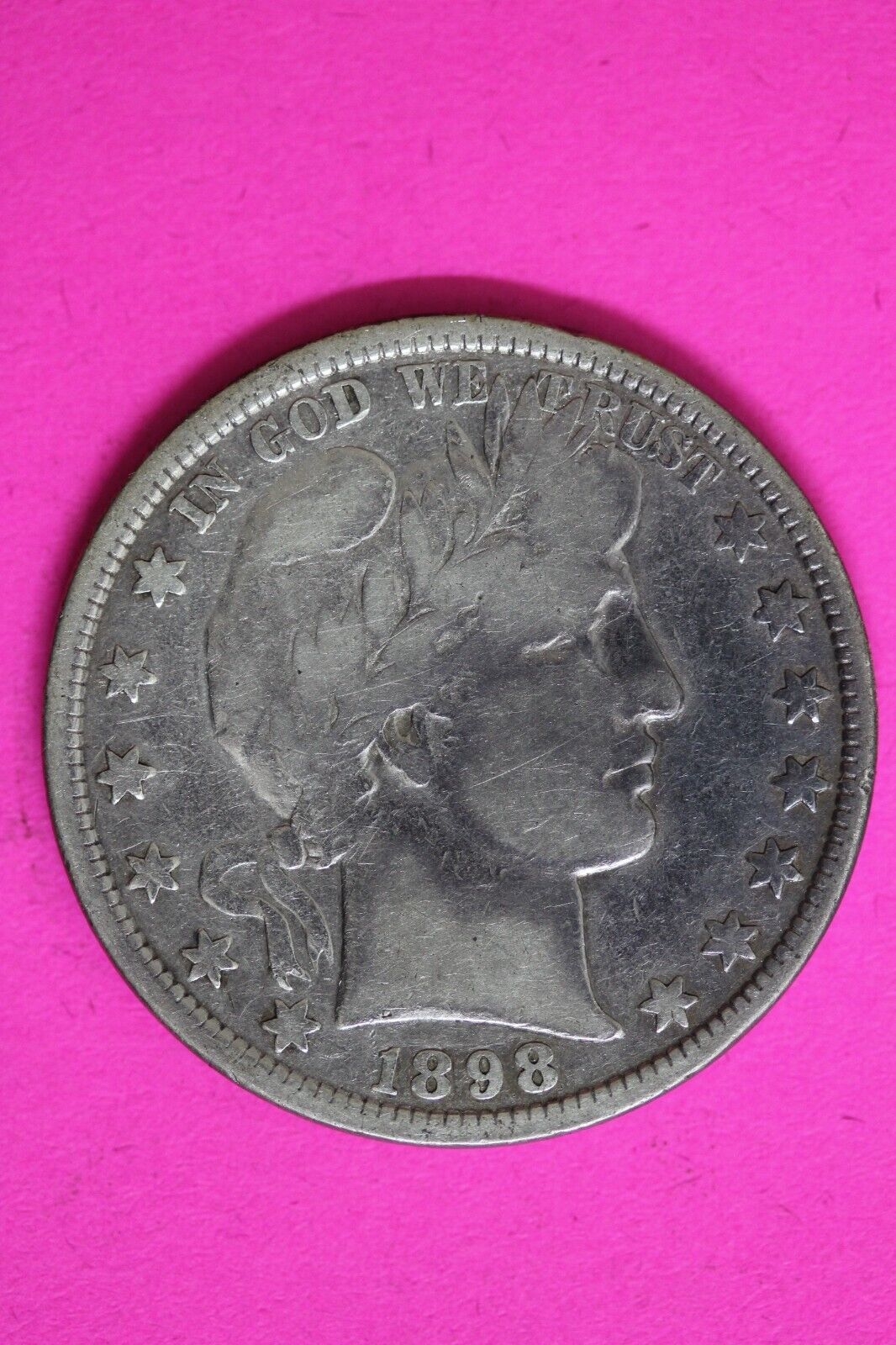 1898 P Barber Liberty Half Dollar Scarce Semi Key Date Coin Philadelphia 110