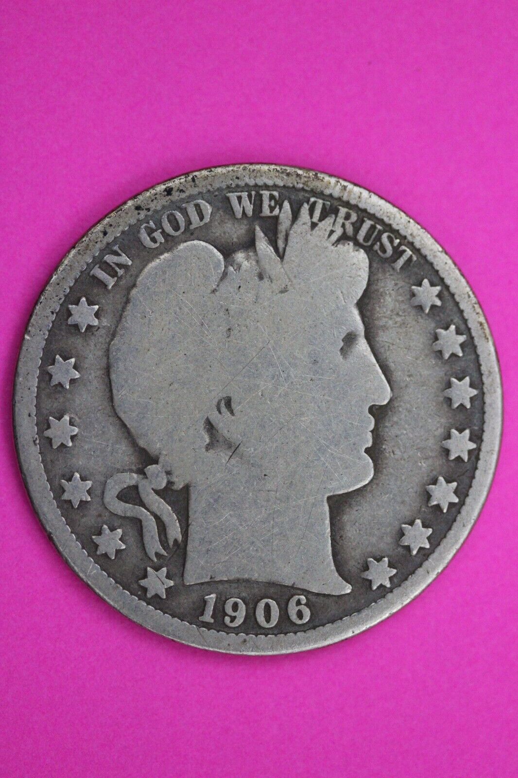 1906 P Barber Liberty Half Dollar Silver Coin You Get The Coin In Pics TOM 47
