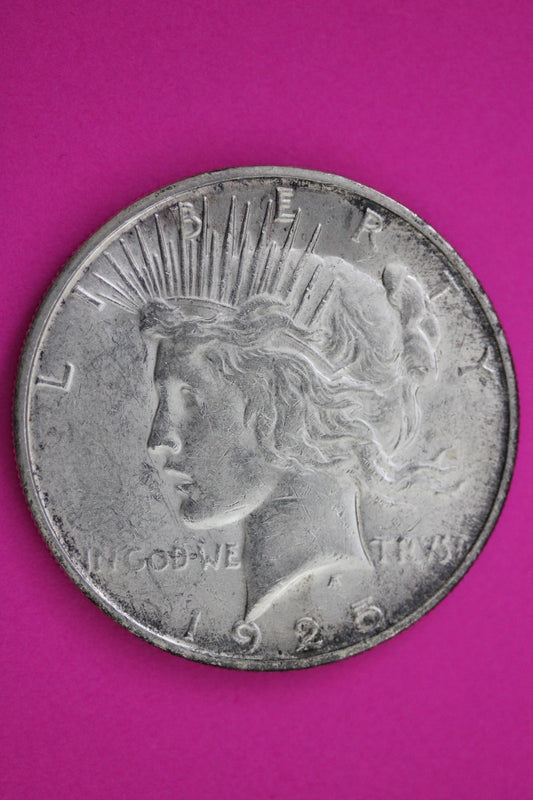 1925 S Peace Silver Dollar LIberty Coin Guaranteed Genuine American Seller 1996