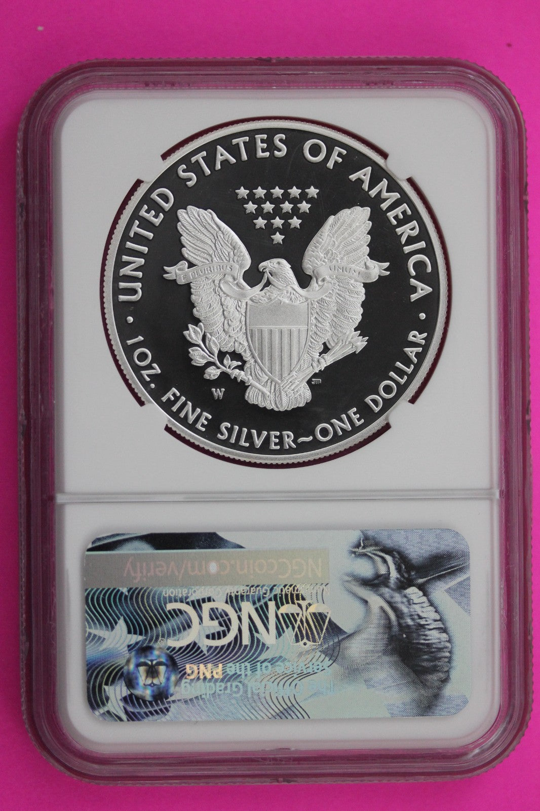 2017 W PF 70 Silver American Eagle Mercanti Signature NGC Authentic Graded 510