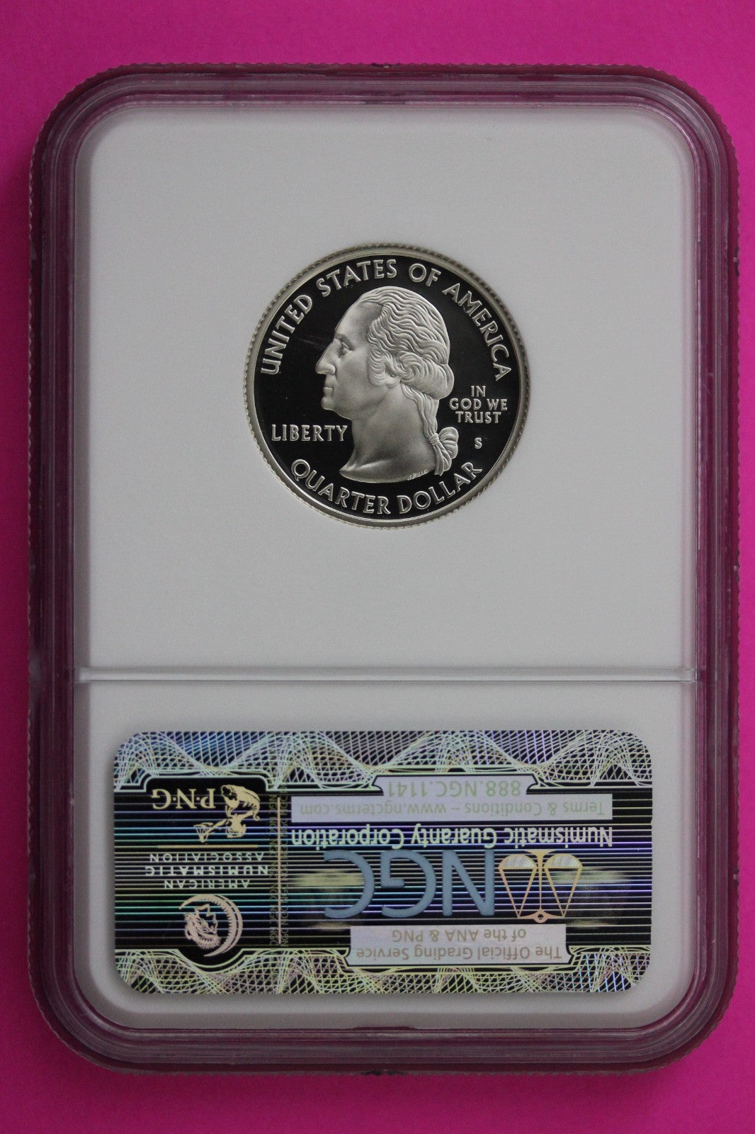 2004 S PF 70 Wisconsin Silver State Quarter NGC Certified Authentic Slab 418