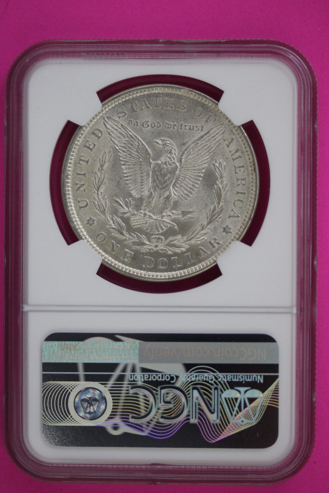 1921 P AU 58 Liberty Morgan Silver Dollar NGC Certified Graded Authentic 02