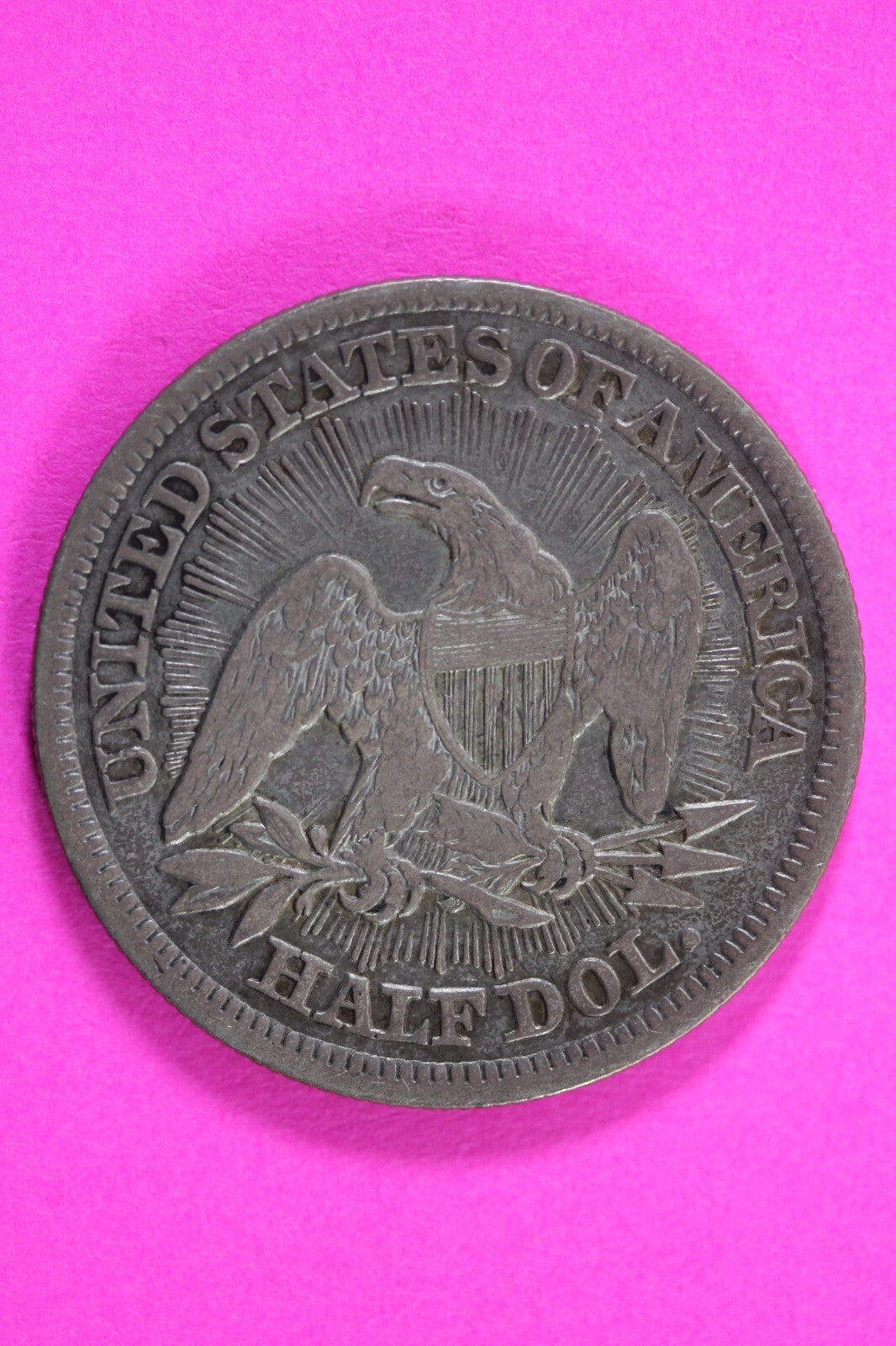 1853 P Seated Liberty Half Dollar Silver Semi Key Date Same Coin  In Pics 35