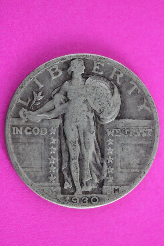 Full Date 1930 P Standing Liberty Silver Quarter You Get The Coin In Pic TOM 180