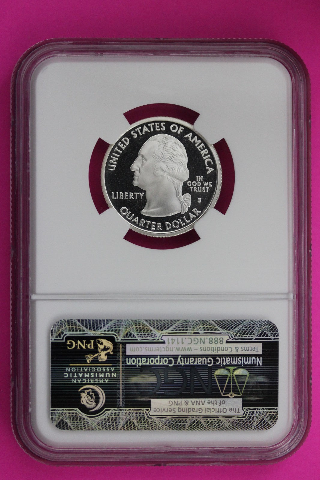2008 S PF 70 Arizona Silver State Quarter NGC Certified Authentic Slab 472