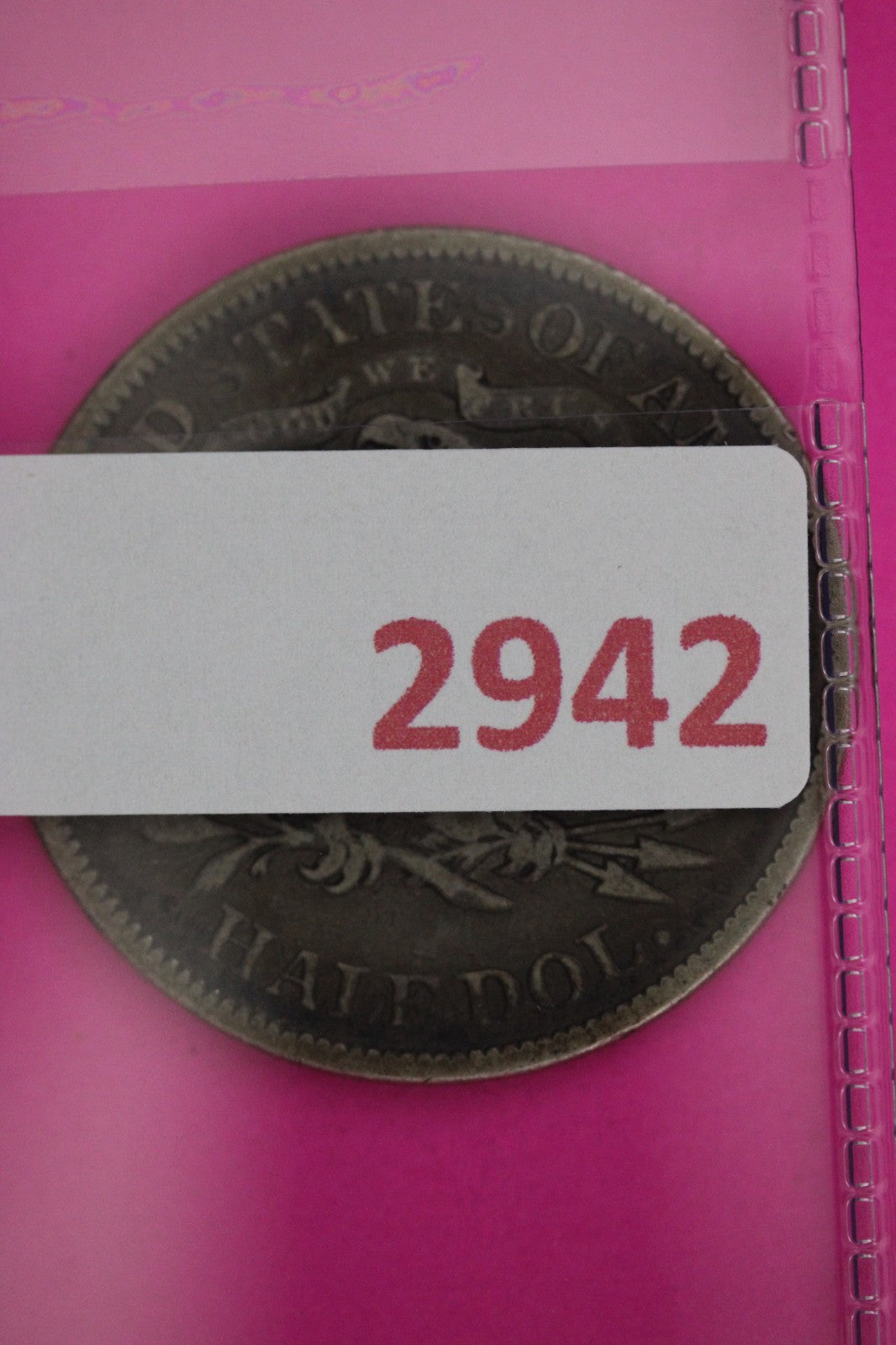 1876 P Seated Liberty Half Dollar Silver Guaranteed Authentic Genuine Coin 2942