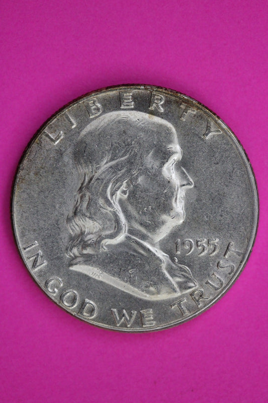 1955 P Bugs Bunny Ben Franklin Half Dollar Silver Coin Guaranteed Authentic 1799