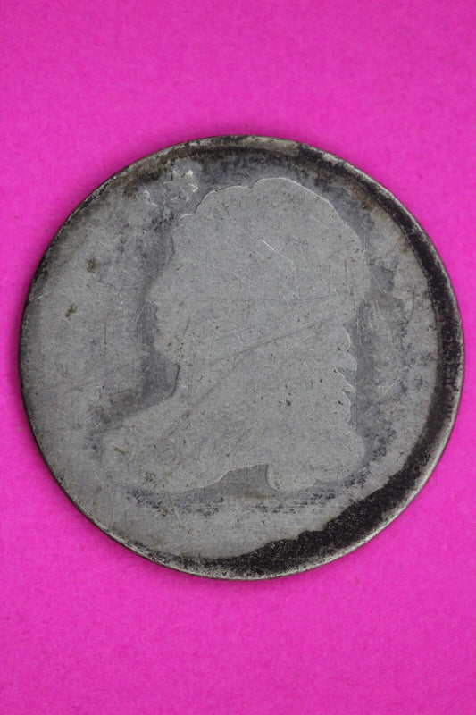 Dateless Bust Capped Dime Lady Liberty Silver Coin Authentic & Genuine 1365