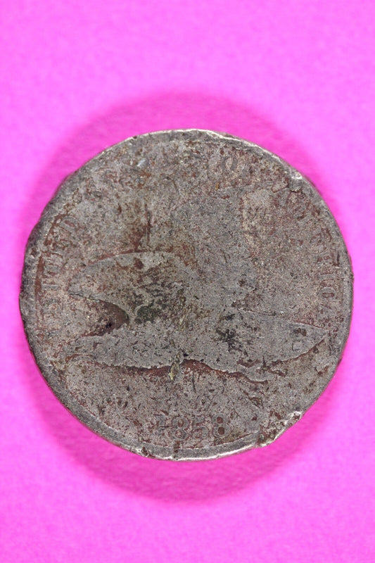 1858 Flying Eagle Cent Penny Exact Scarce Early Type Coin as Pictured 104