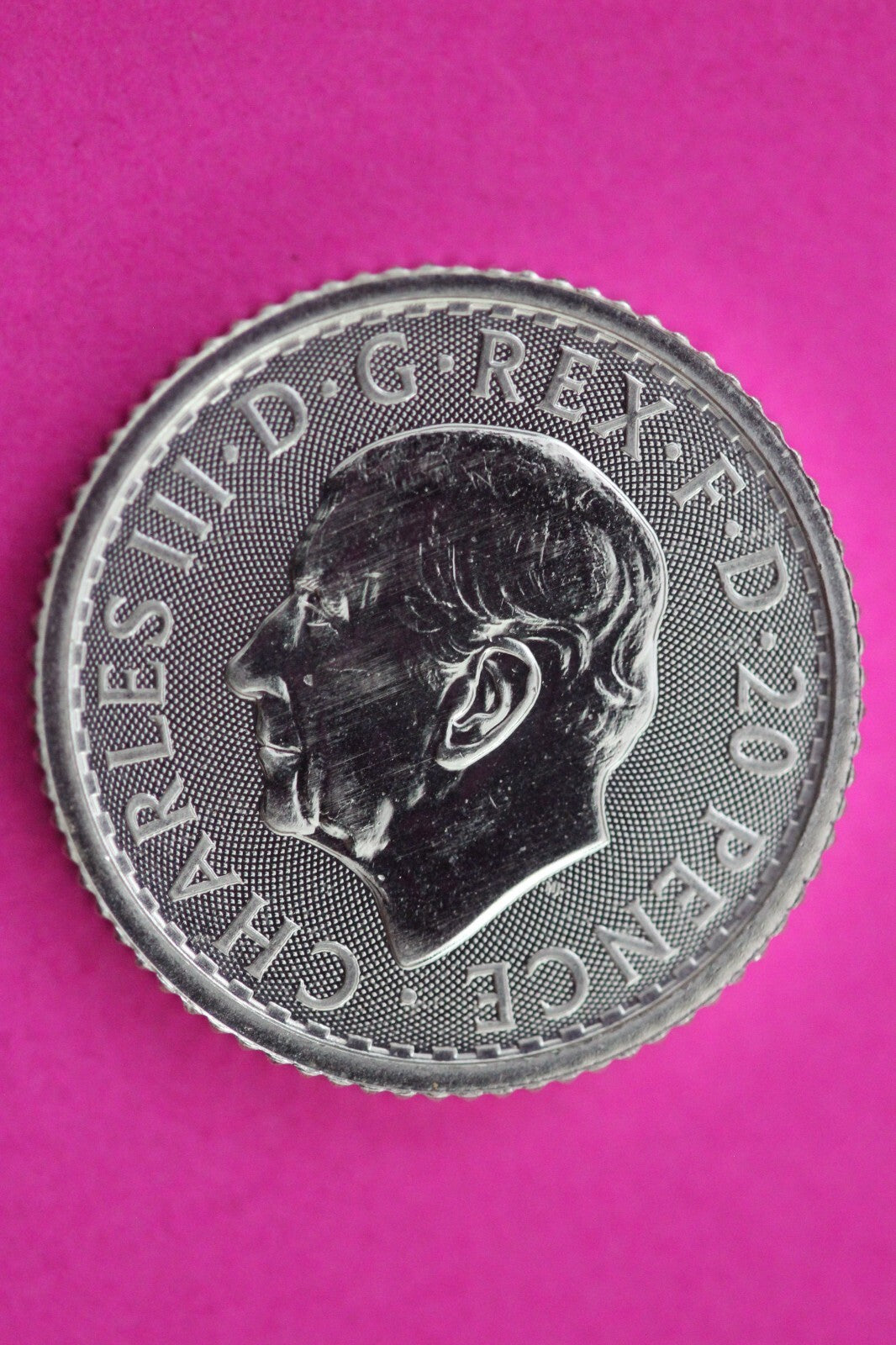 2024 Great Britain 20 Pence 1/10 th Ounce Britannia .999 Silver Authentic 0994