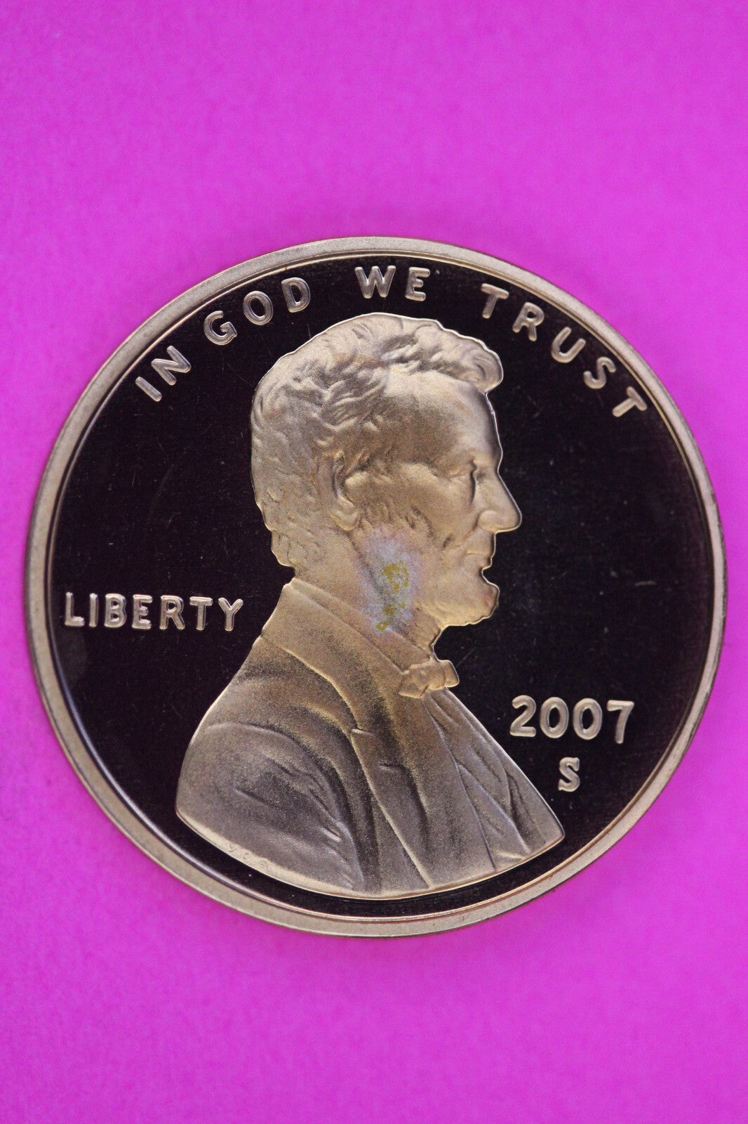 Gem Proof 2007 S Ultra Deep Cameo Lincoln Memorial Cent Same Coin In Pics TOM10