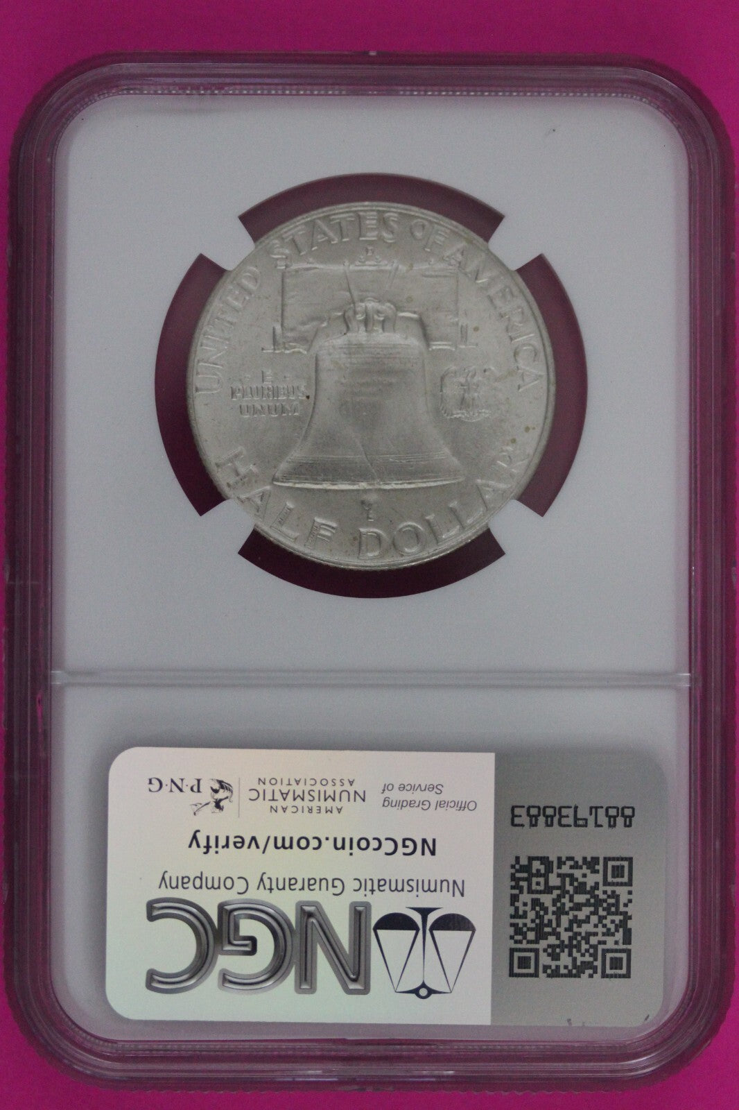 Full Bell Lines 1959 D MS 65 FBL Ben Franklin Half Dollar Silver Coin NGC 784