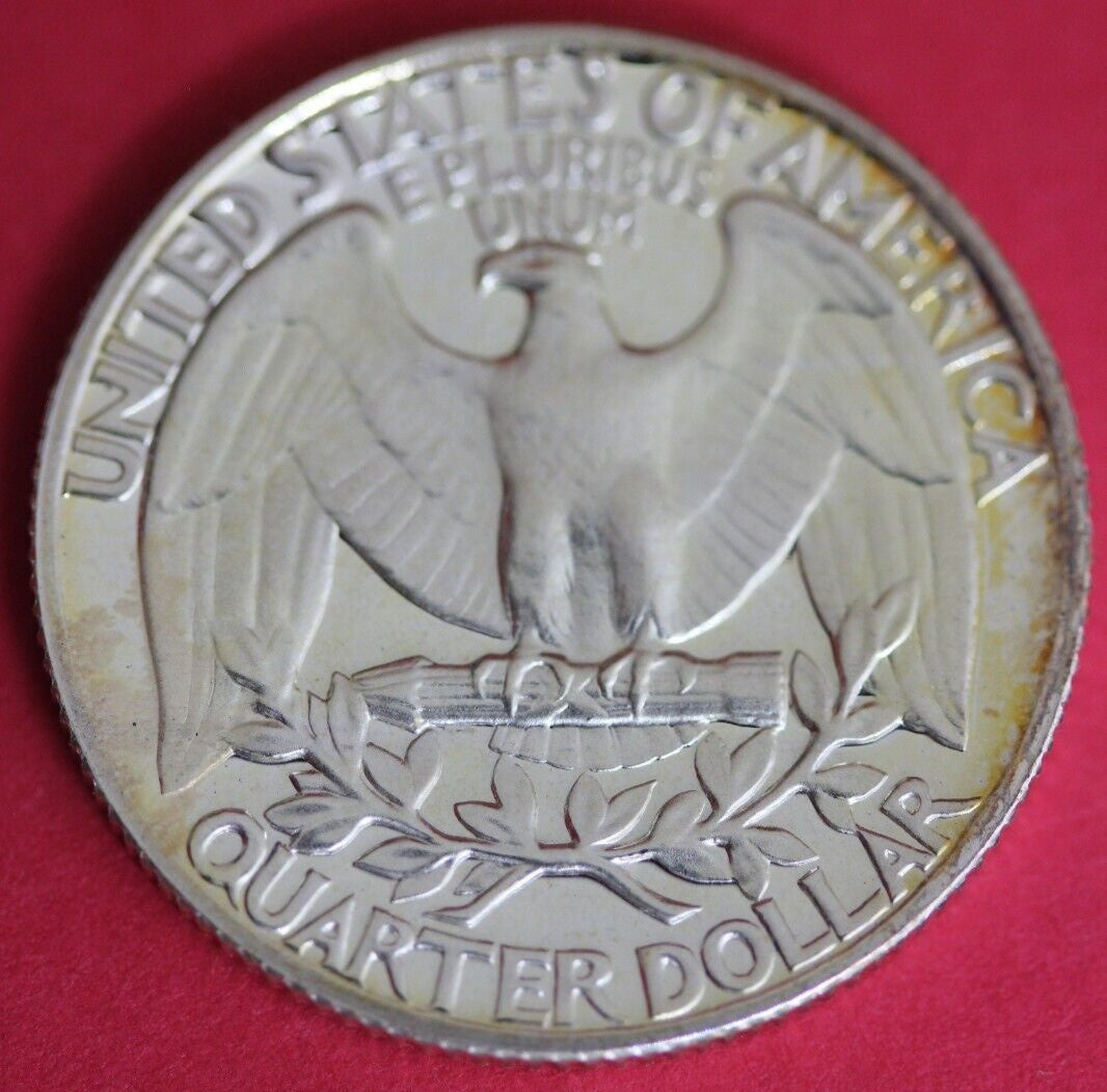 Toned 1962 Proof George Washington Quarter Exact Coin Shown 04