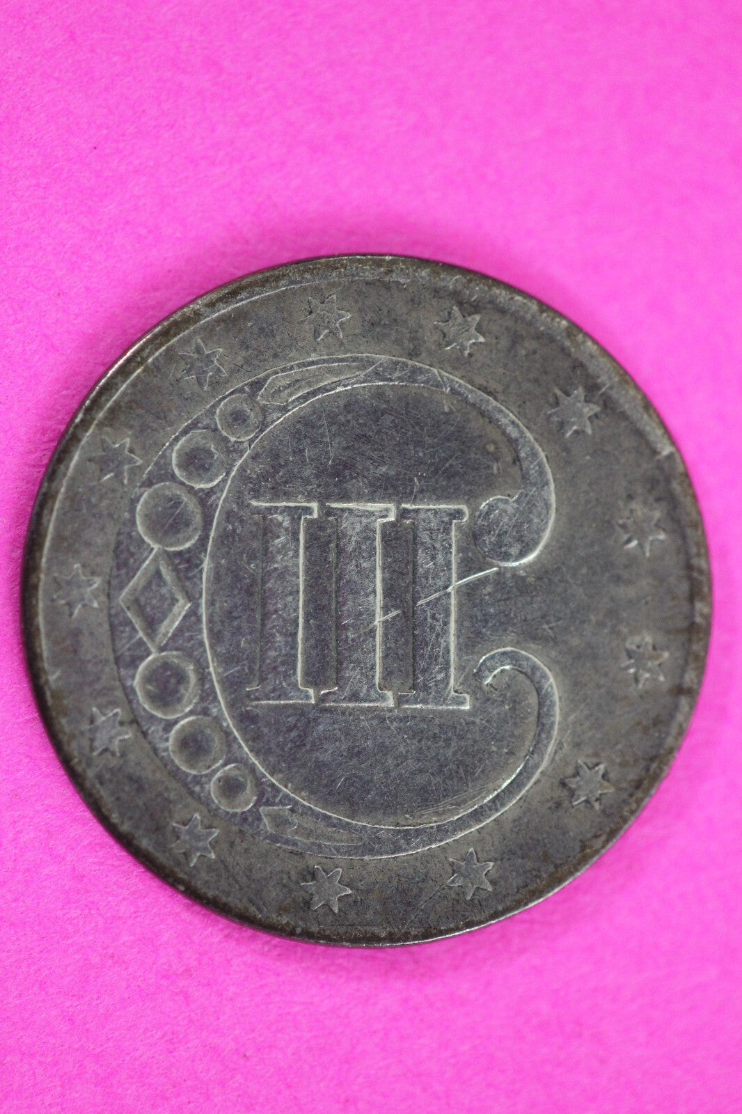 1851 Trime 3 Three Cent Silver Dime Exact Coin Shown In Pics Semi Key Date 106