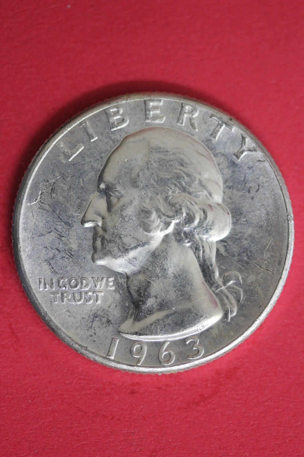 1963 Uncirculated Type B Reverse George Washington Quarter Exact Coin OCE 116