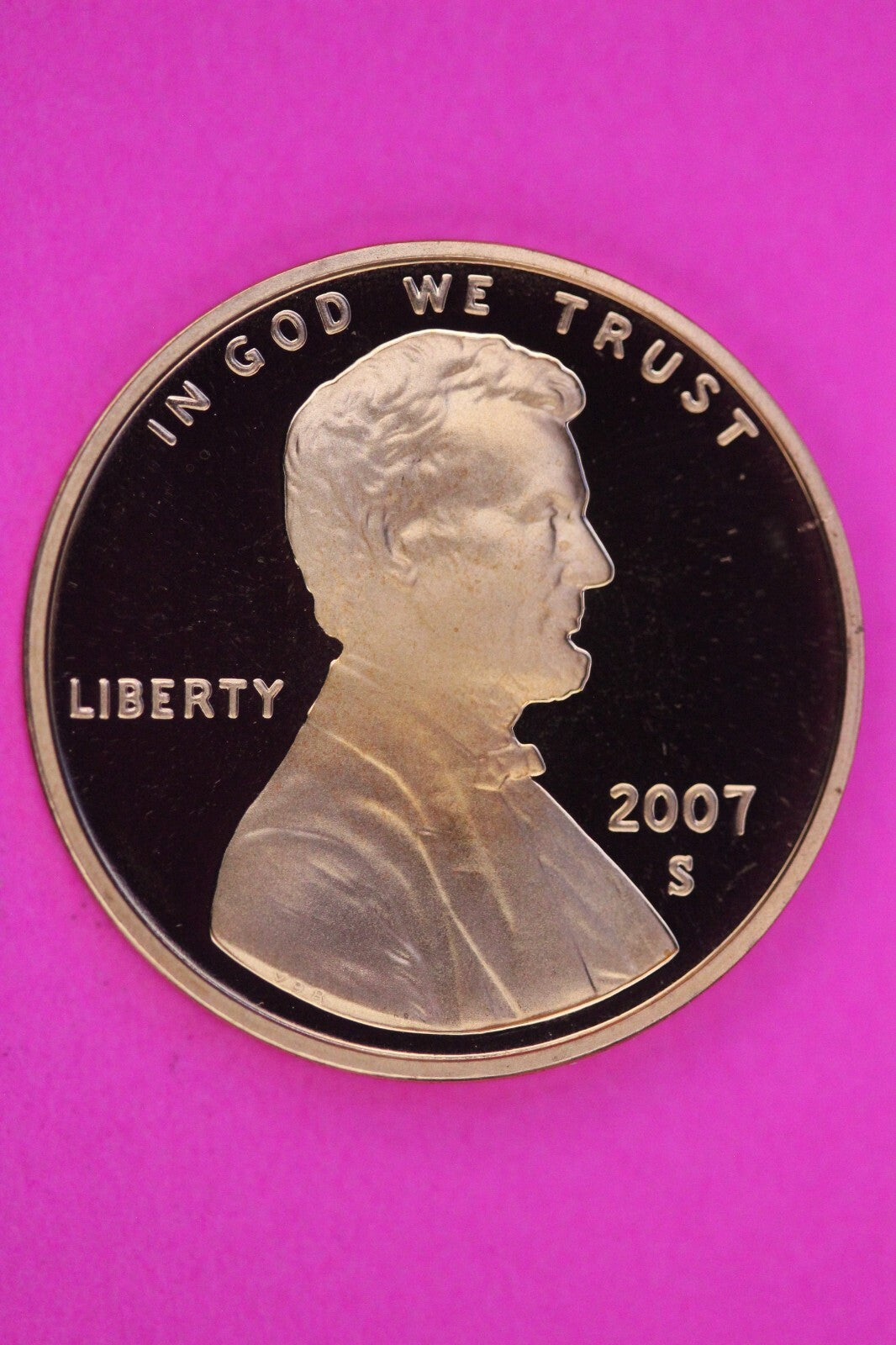 Gem Proof 2007 S Ultra Deep Cameo Lincoln Memorial Cent Same Coin In Pics TOM08