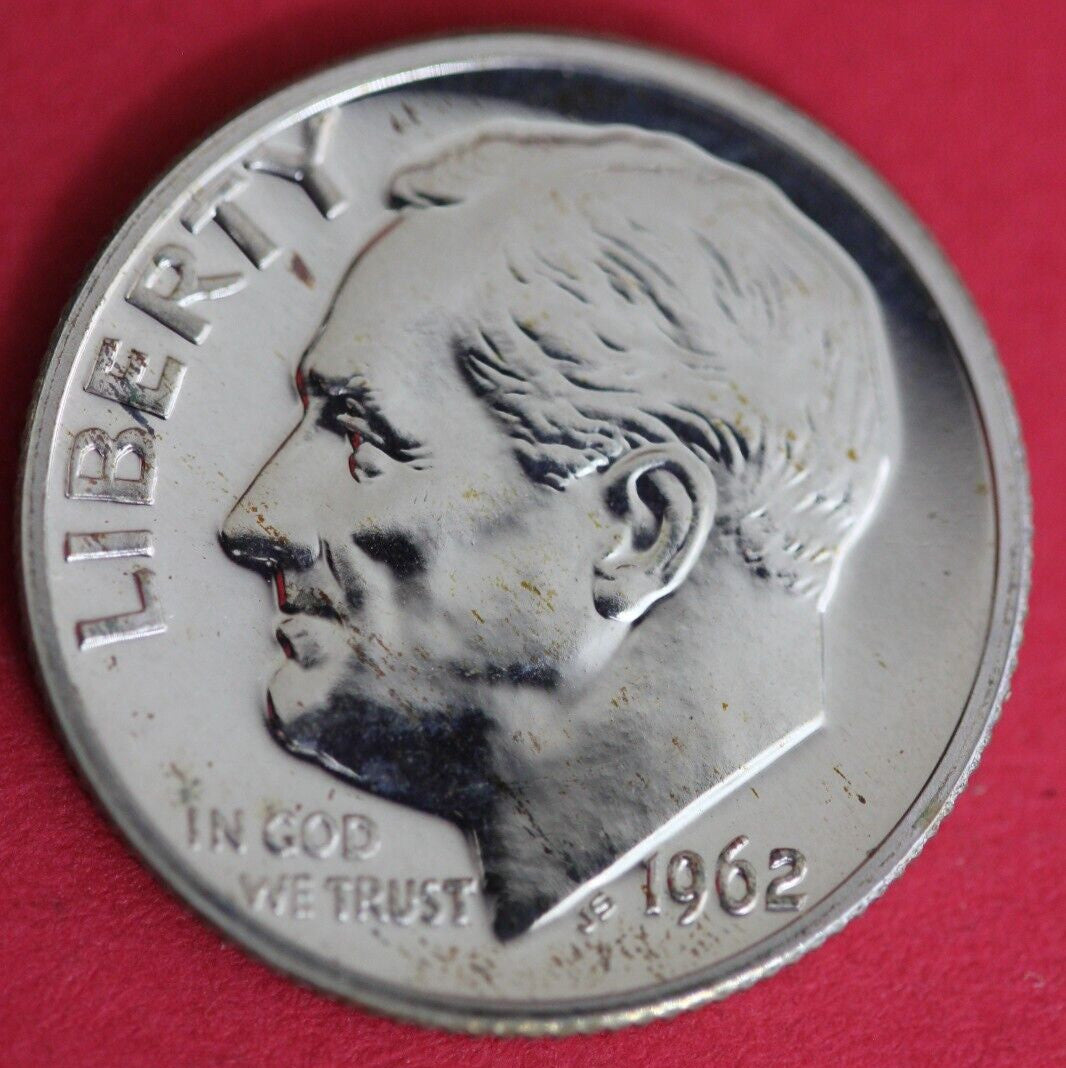 1962 Silver Proof Roosevelt Dime Exact Coin Shown Fast Shipping OCE 75