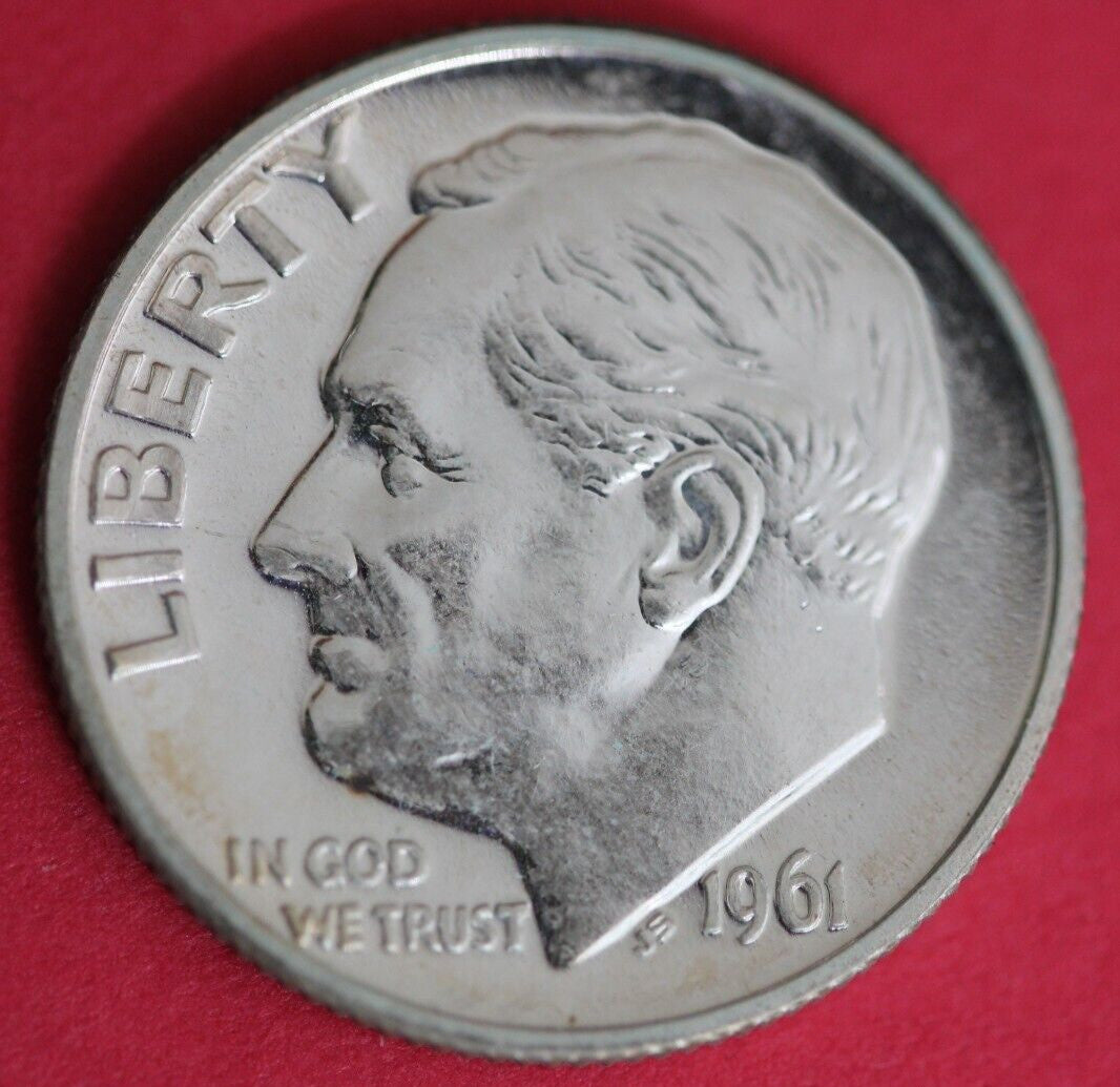 1961 Silver Proof Roosevelt Dime Exact Coin Shown 11