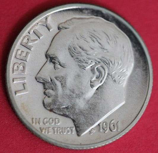 1961 Silver Proof Roosevelt Dime Exact Coin Shown 11