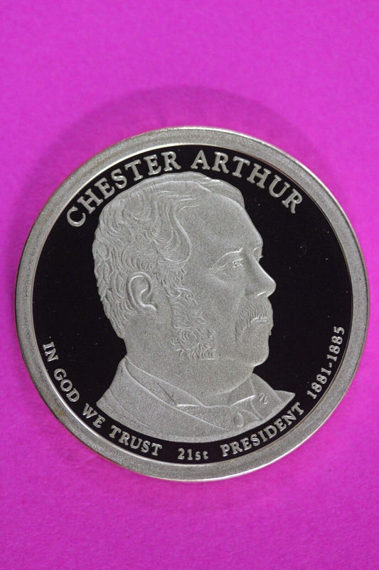 Proof 2012 S Chester Arthur Presidential Dollar DCAM Same Coin In Pics TOM 17