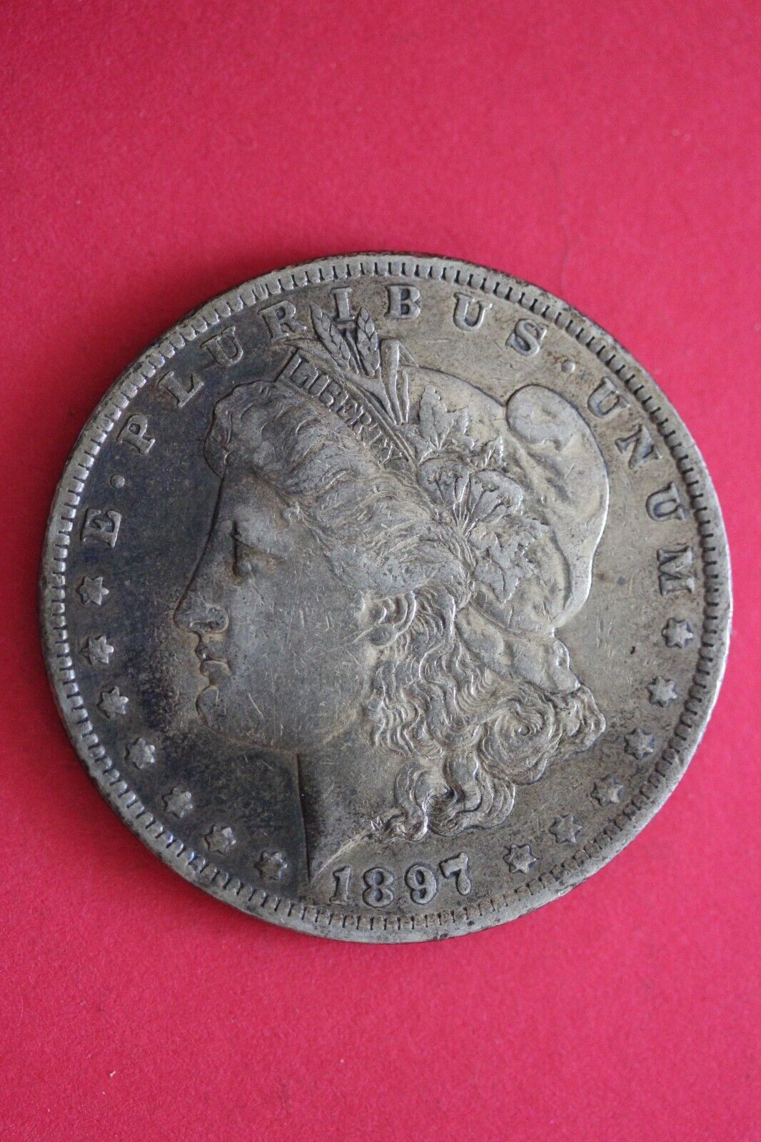 1897 O Morgan Silver Dollar Natural Toning Semi Key Date  322