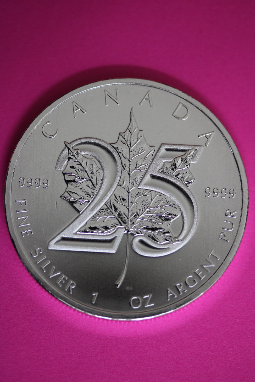 Gem BU 2013 Canada $5 Dollars 1 Ounce Silver Maple Leaf Same Coin In Pics CAF22