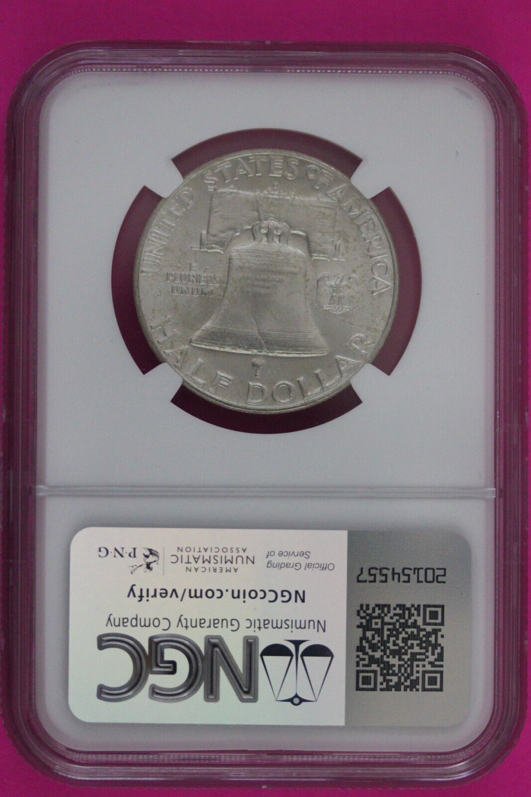 1963 D MS 64 Ben Franklin Half Dollar Silver Coin NGC Graded Authentic Slab 783