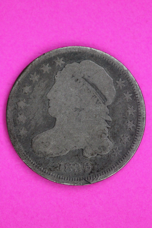 1836 Bust Capped Dime Lady Liberty Silver Coin Guaranteed Authentic Genuine 1533
