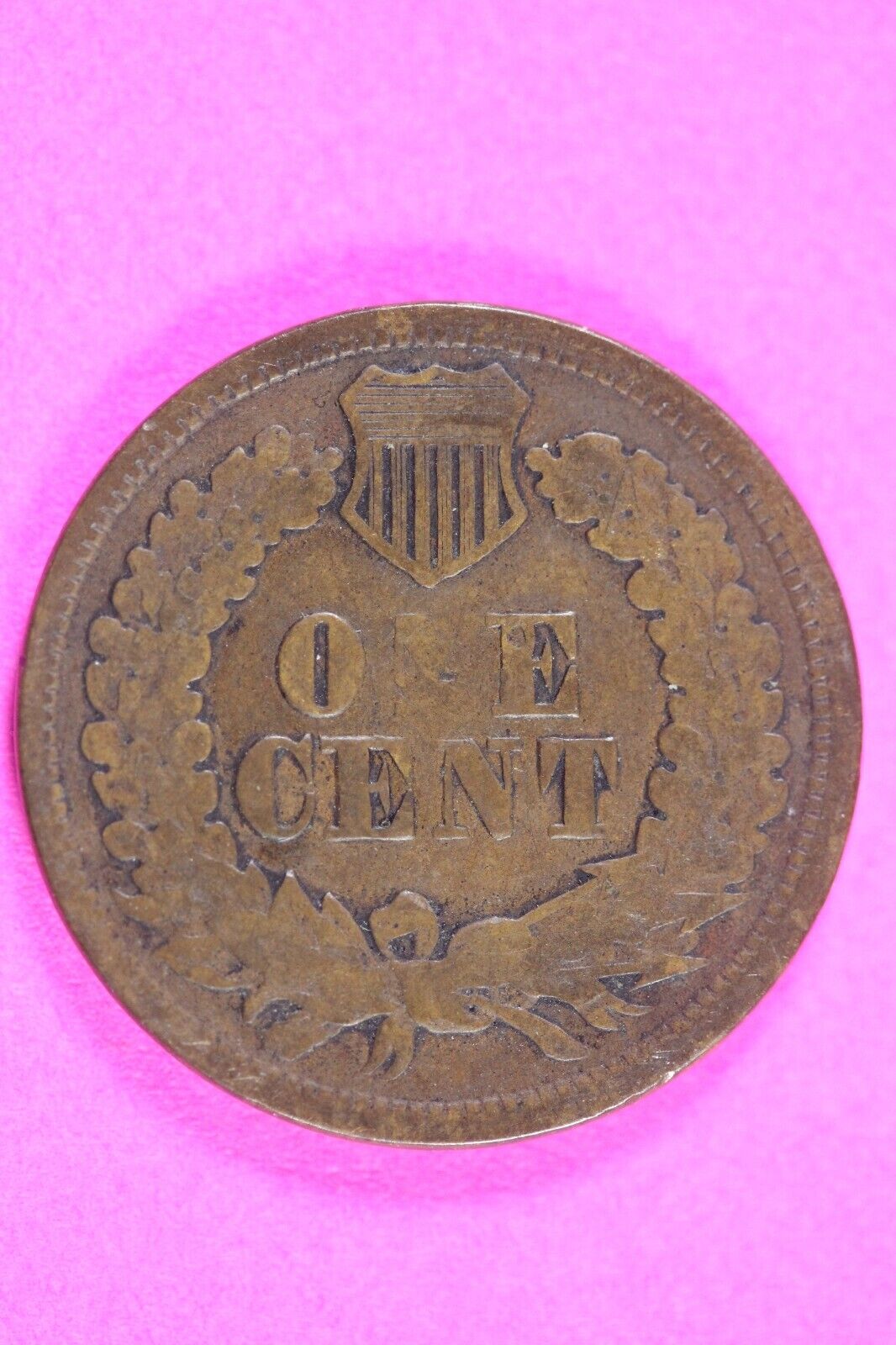 1865 Bronze Indian Head Cent Penny Rare Early Type Coin Exact Coin Pictured 242
