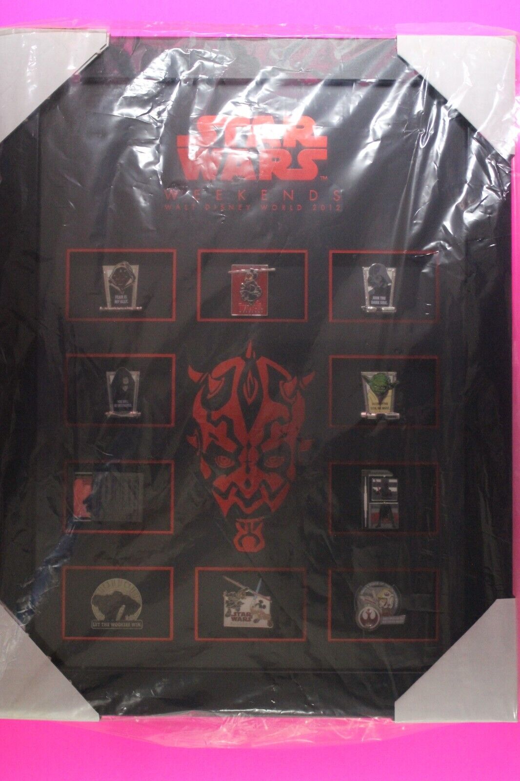 RARE 2012 Disney Star Wars Weekend Darth Maul 10 Pin Set New In Box Perfect