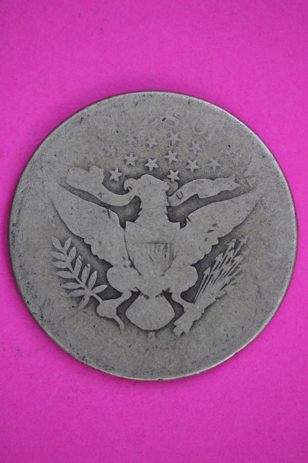 1897 S Barber Liberty Silver Half Dollar Guaranteed Authentic Genuine Coin 2859