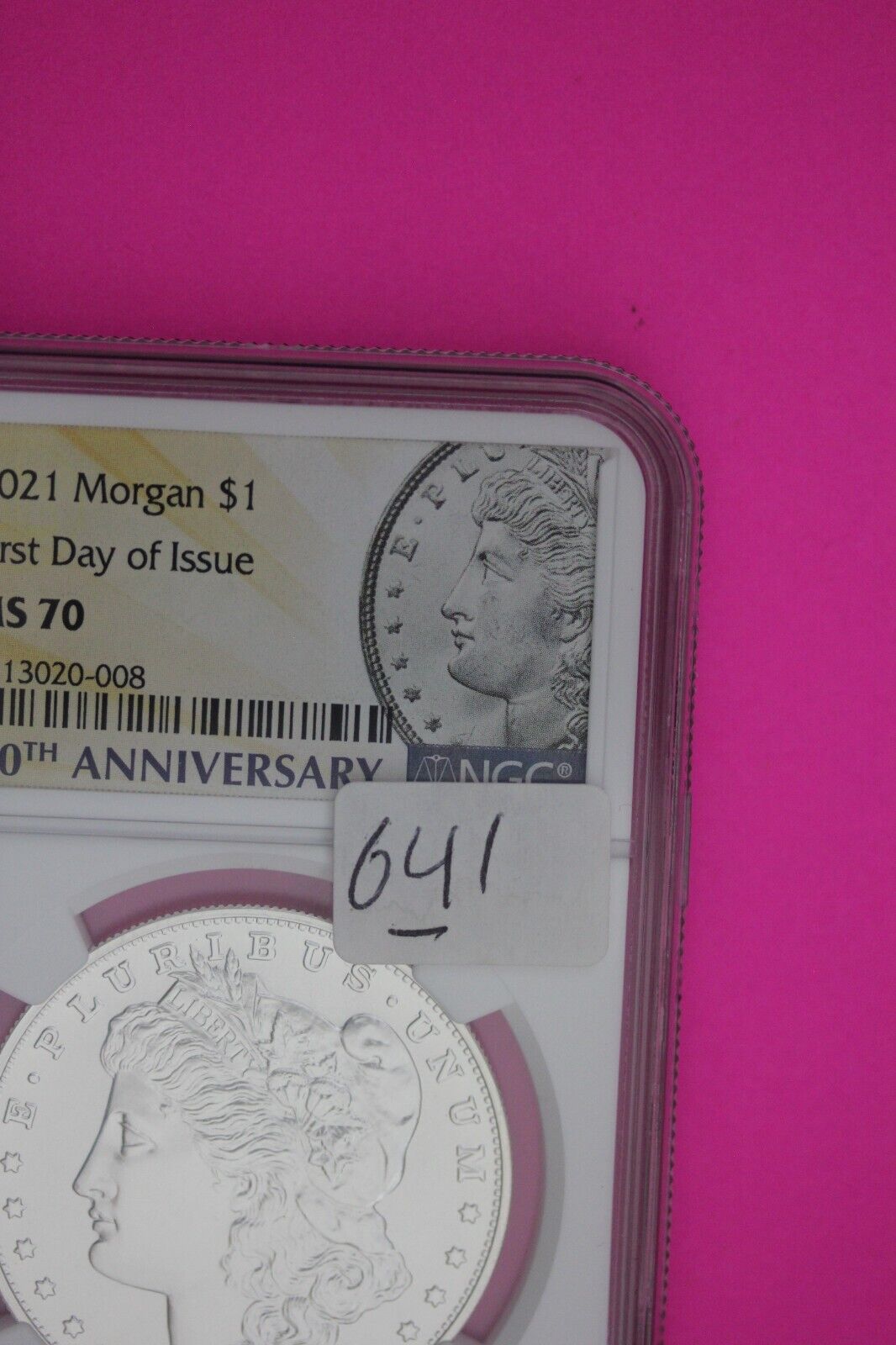 Rare 2021 P MS 70 Morgan Silver Dollar NGC Graded Certified Slab 1rst Day 641