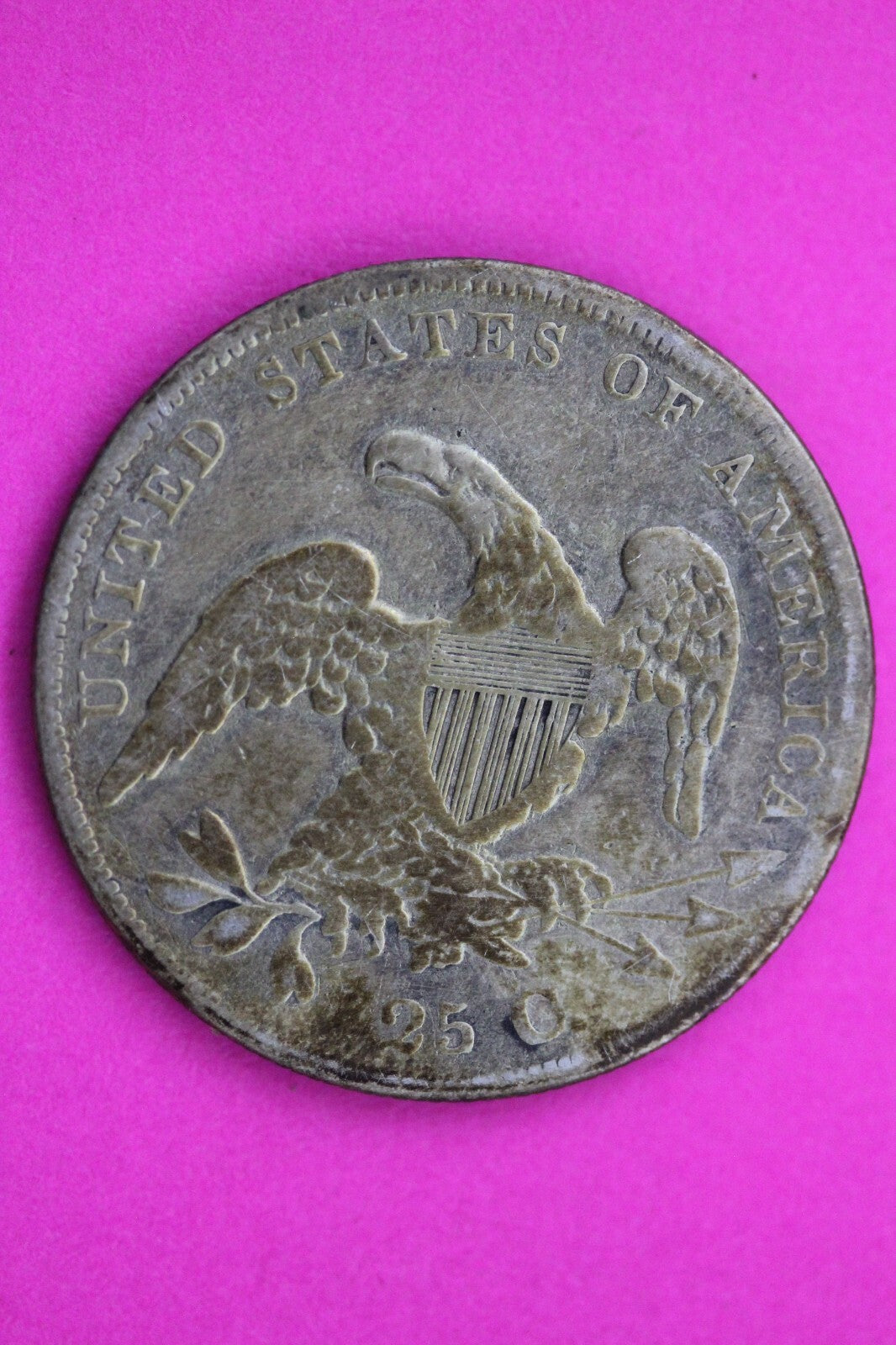 1836 Bust Cap Quarter Lady Liberty Rare Silver Key Date Coin Authentic 0577N