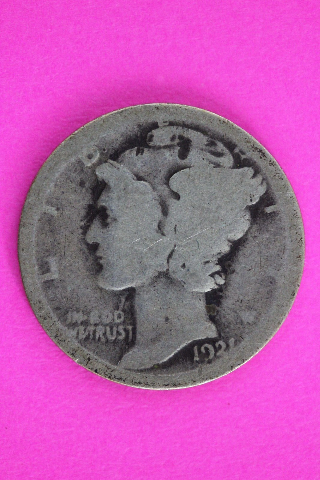 Key Date 1921 P Mercury Winged Liberty Dime Silver You Get Same Coin In Pics 03