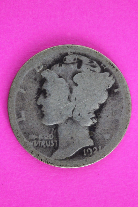 Key Date 1921 P Mercury Winged Liberty Dime Silver You Get Same Coin In Pics 03
