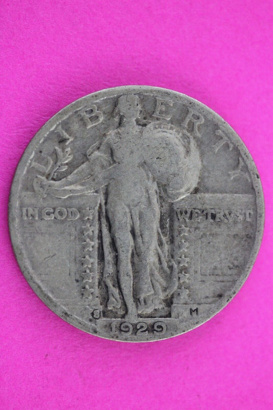Full Date 1929 S Standing Liberty Silver Quarter You Get The Coin In Pic TOM 122