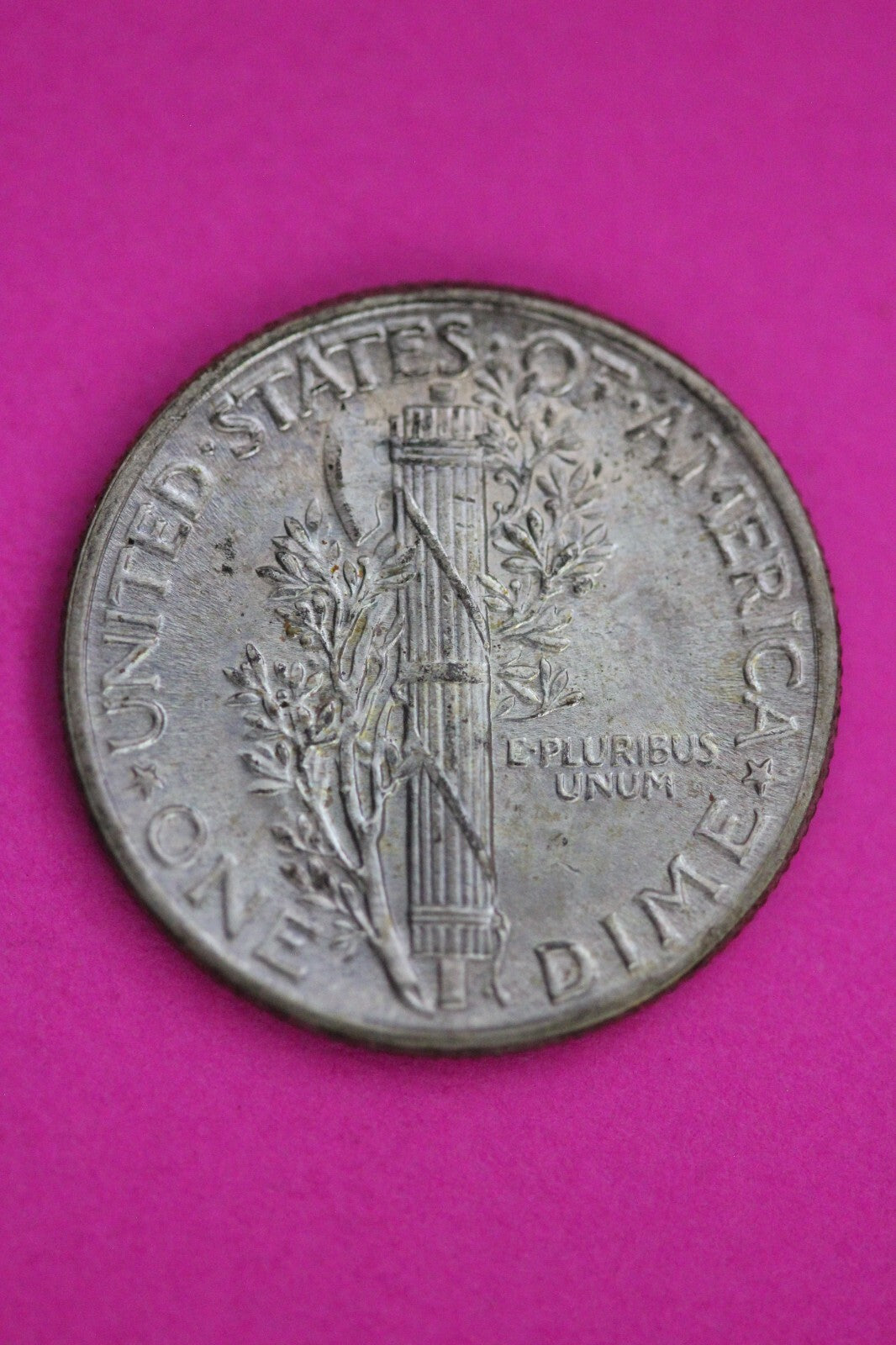 Toned 1945 P Mercury Liberty Dime Silver Coin Guaranteed Authentic Genuine 1093