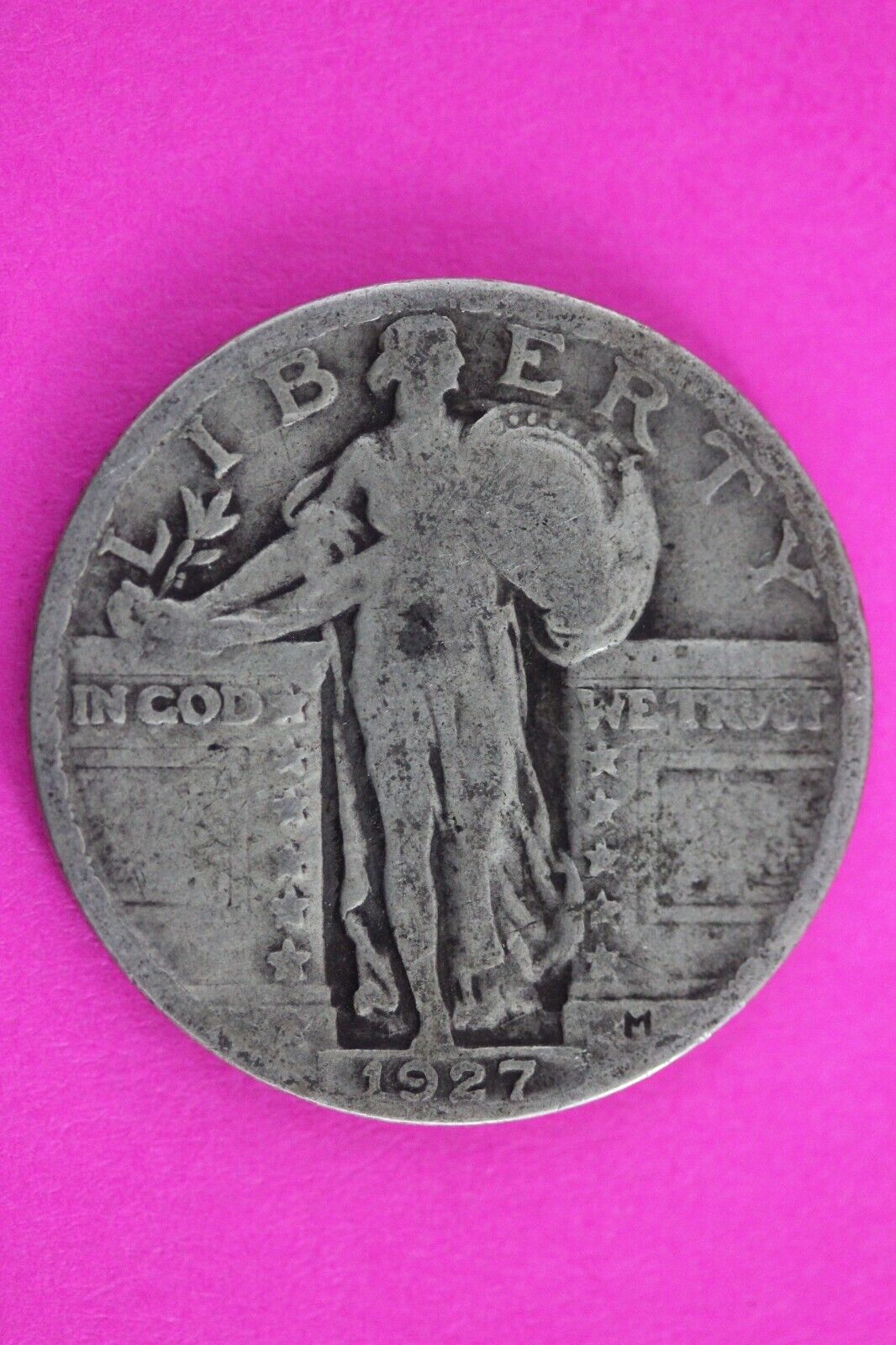 Full Date 1927 P Standing Liberty Silver Quarter You Get The Coin In Pic TOM 172