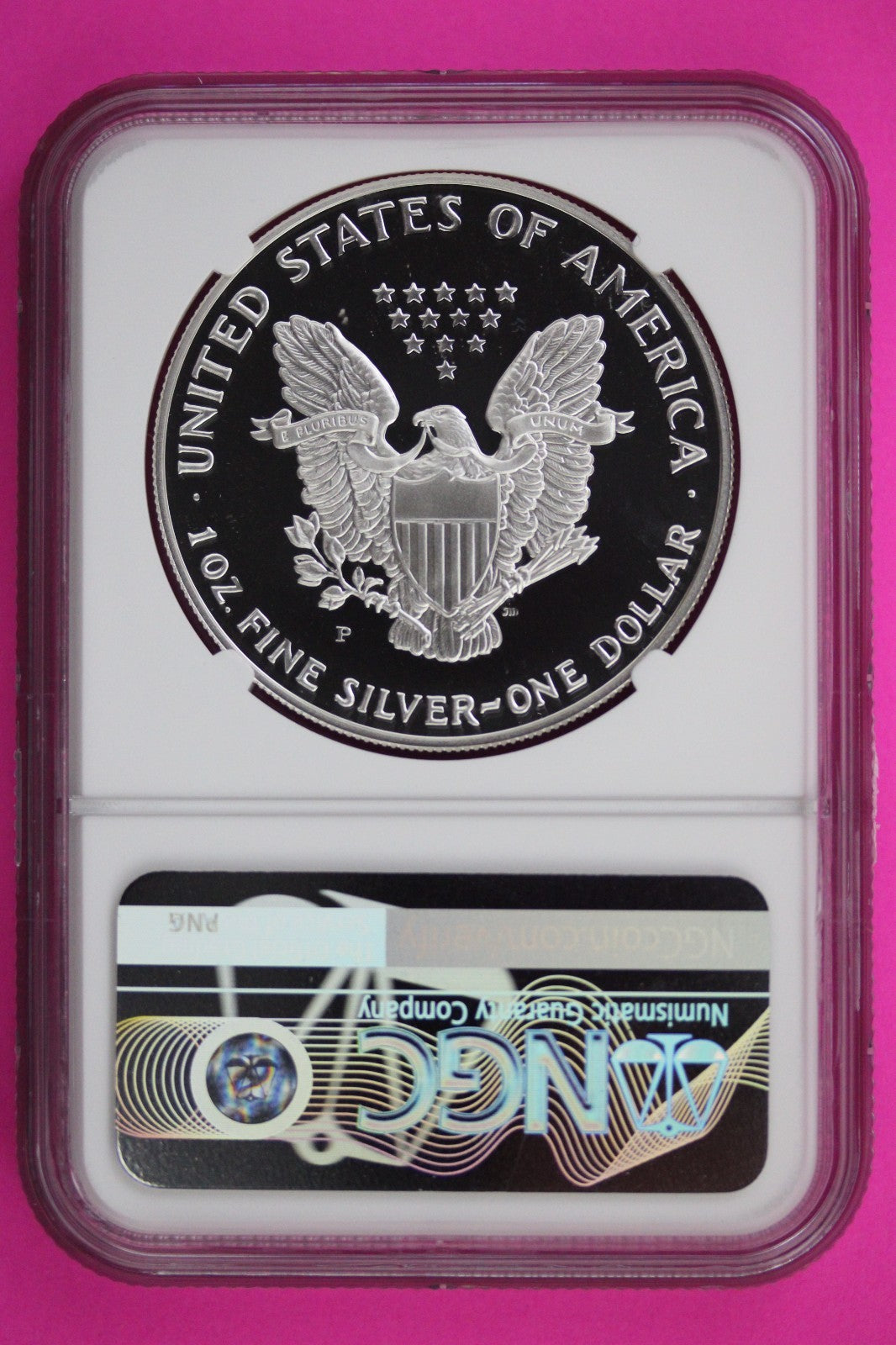 1993 P PF 69 American Silver Eagle Proof Ultra Cameo NGC Graded Authentic 91