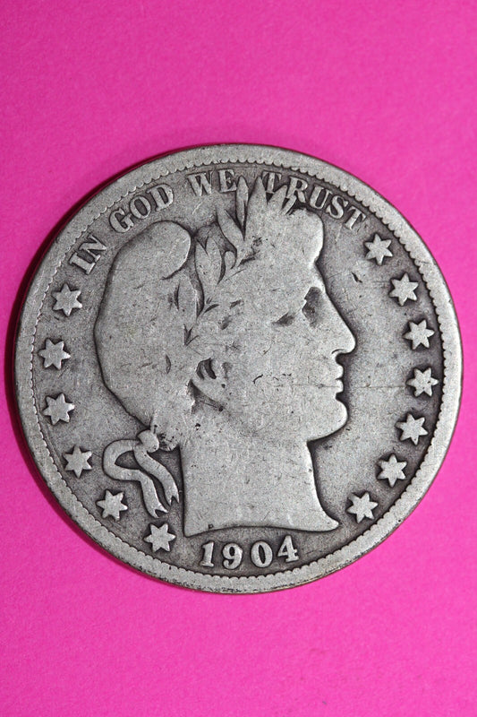 1904 S Barber Liberty Half Dollar Silver Semi Key Date San Francisco Mint 69
