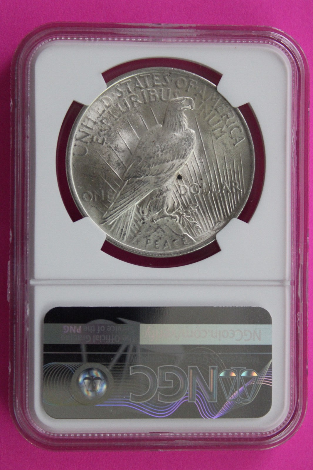 1922 P MS 64 Liberty Peace Silver Dollar NGC Certified Graded Authentic 711