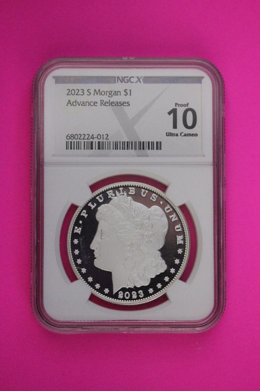 2023 S 10 (PR 70) Morgan Silver Dollar NGC Graded Certified Authentic Slab 86