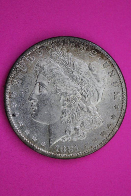 1881 S Morgan Silver Dollar Coin Guaranteed Authentic U.S.A American Seller 2214