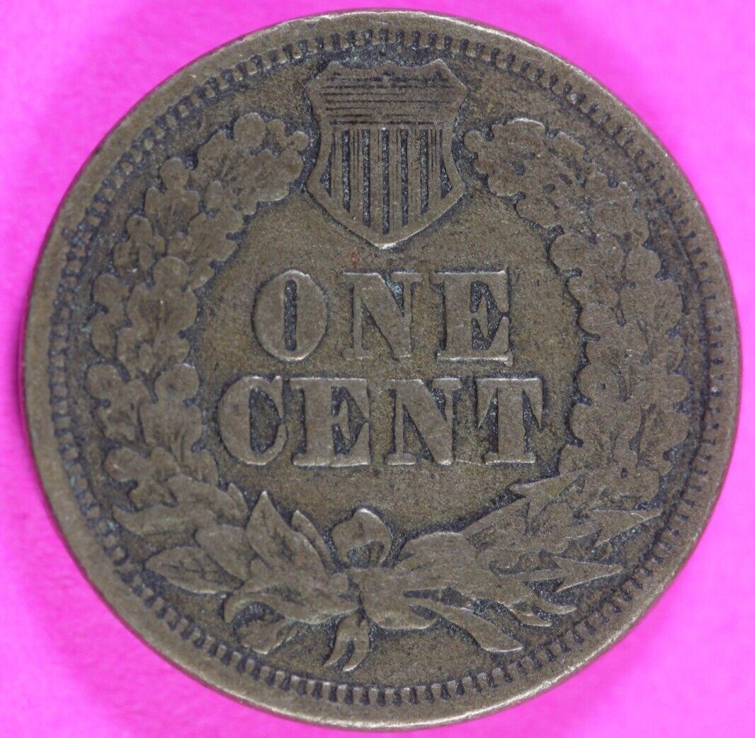 1863 Copper Nickel Indian Head Cent Penny Rare Type Coin Exact Coin Pictured 273